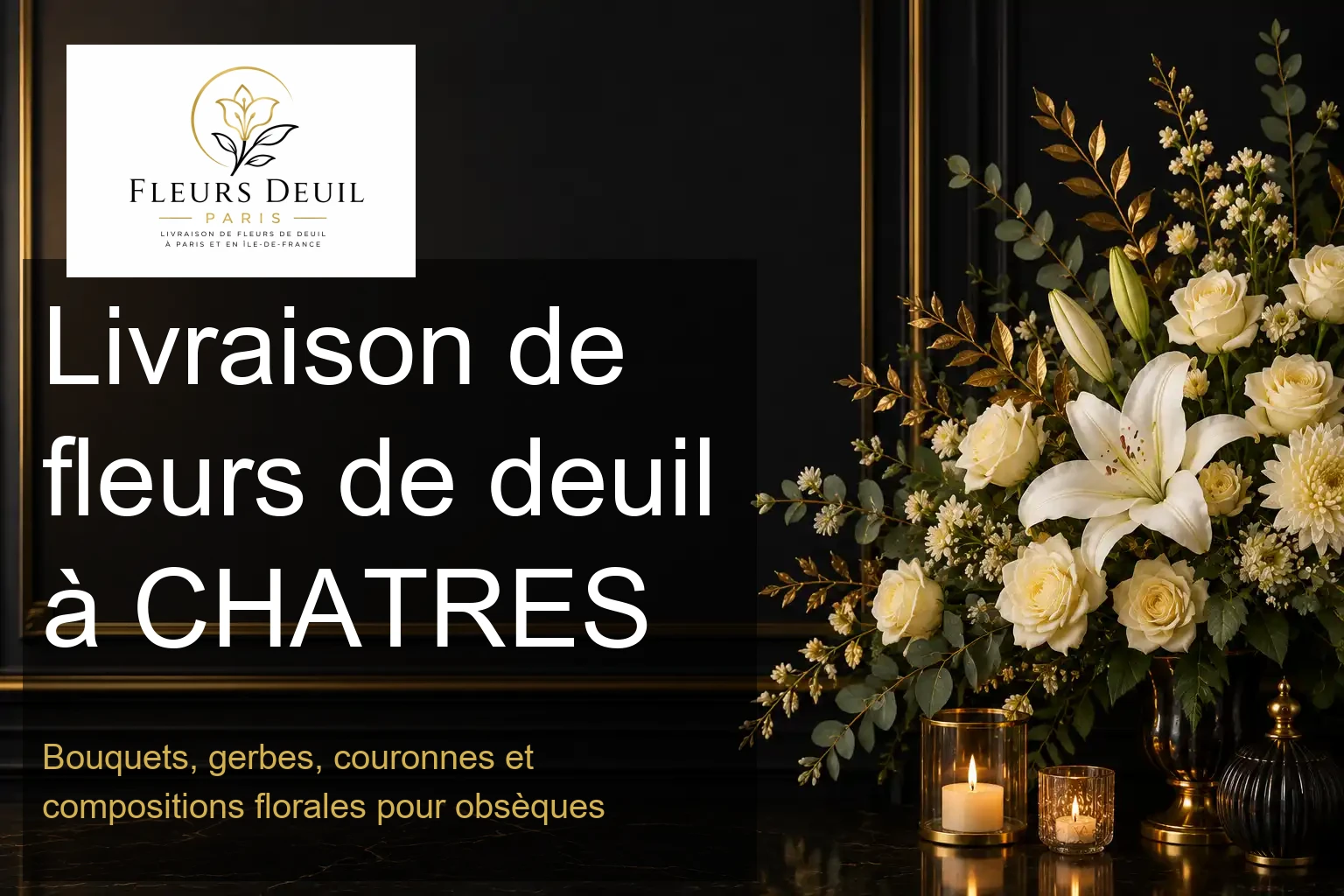 Livraison de fleurs de deuil à CHATRES