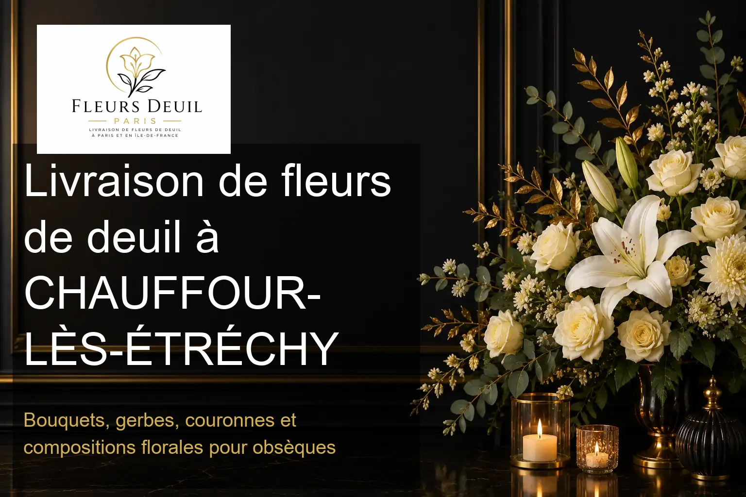 Livraison de fleurs de deuil à CHAUFFOUR-LÈS-ÉTRÉCHY