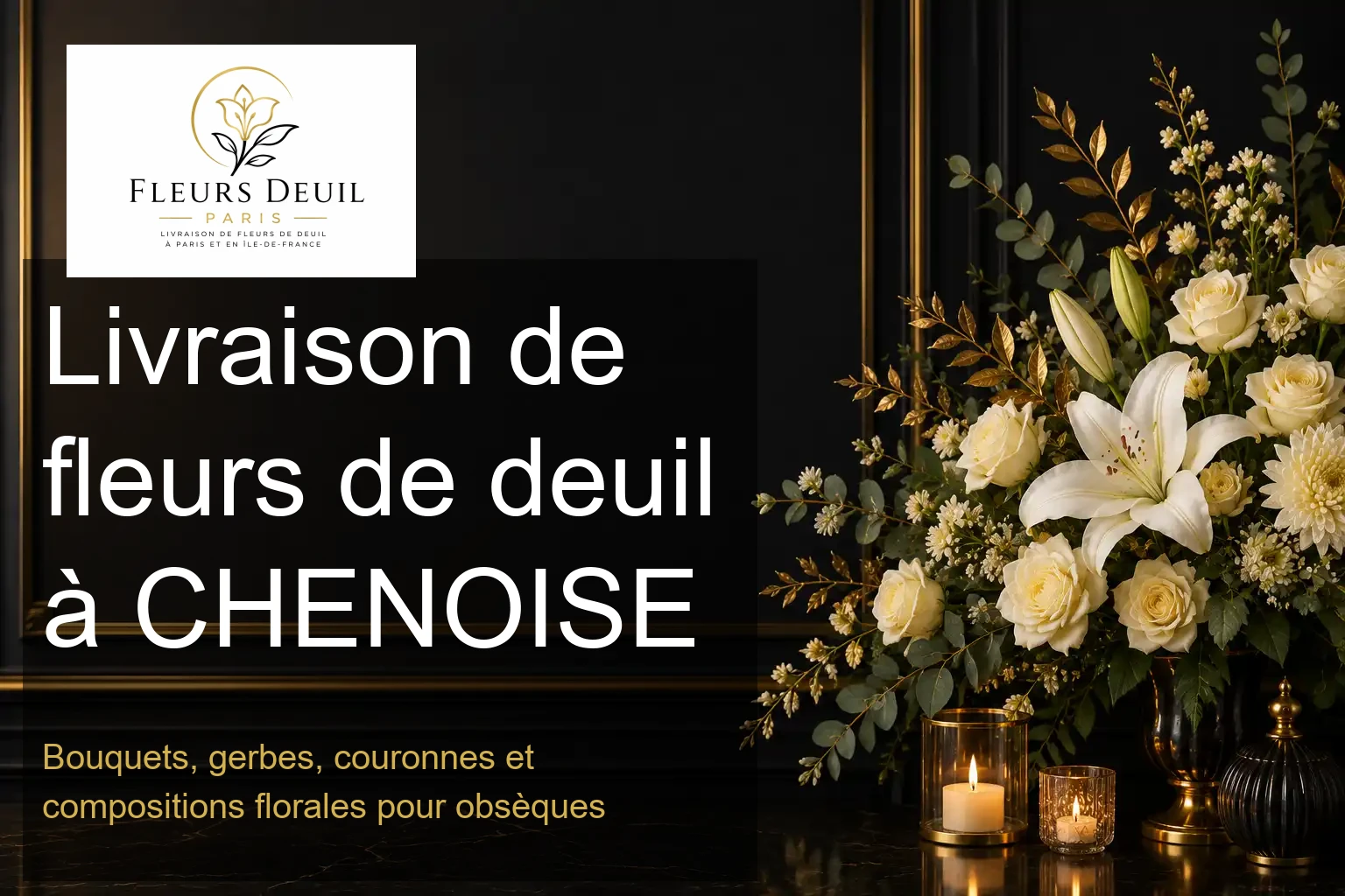 Livraison de fleurs de deuil à CHENOISE