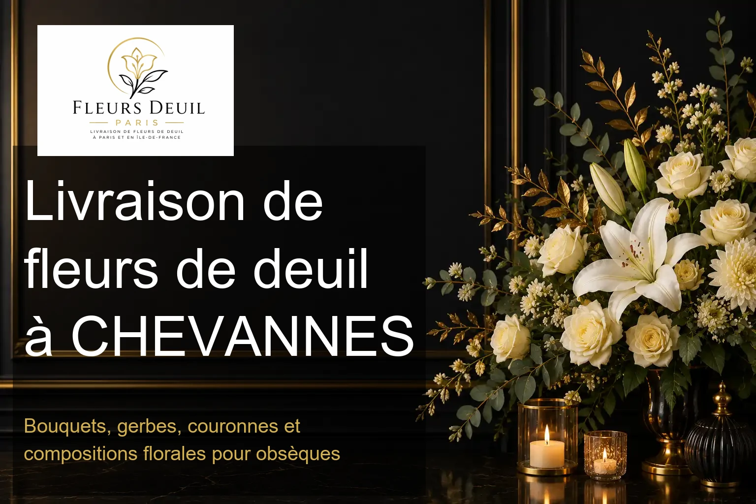 Livraison de fleurs de deuil à CHEVANNES
