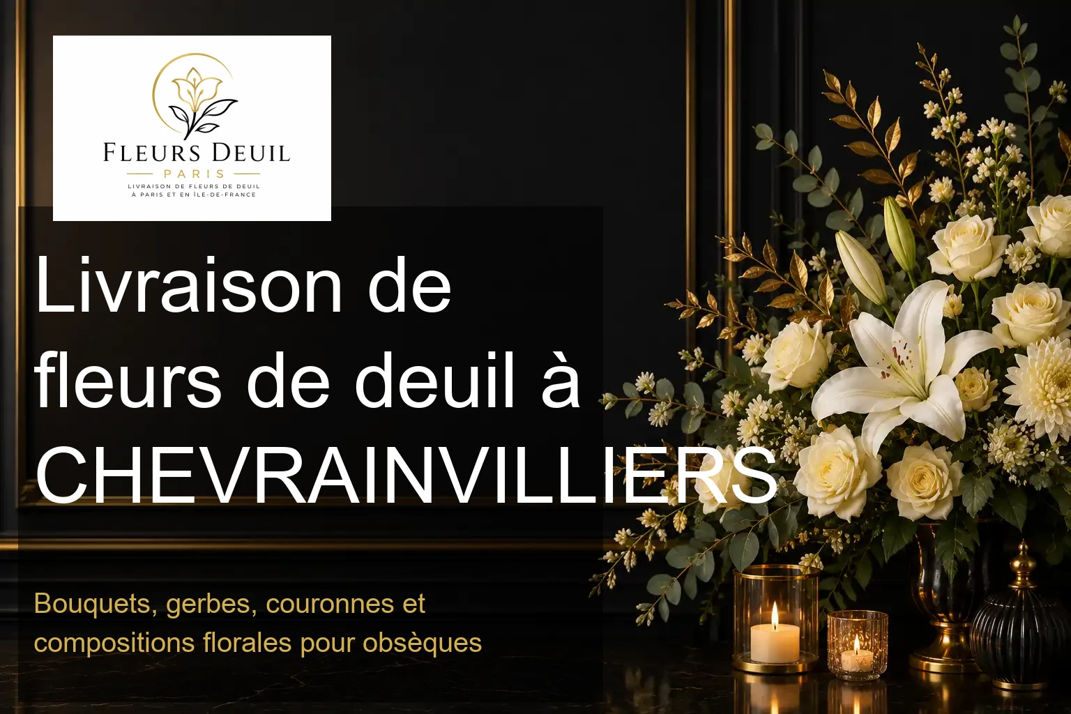 Livraison de fleurs de deuil à CHEVRAINVILLIERS