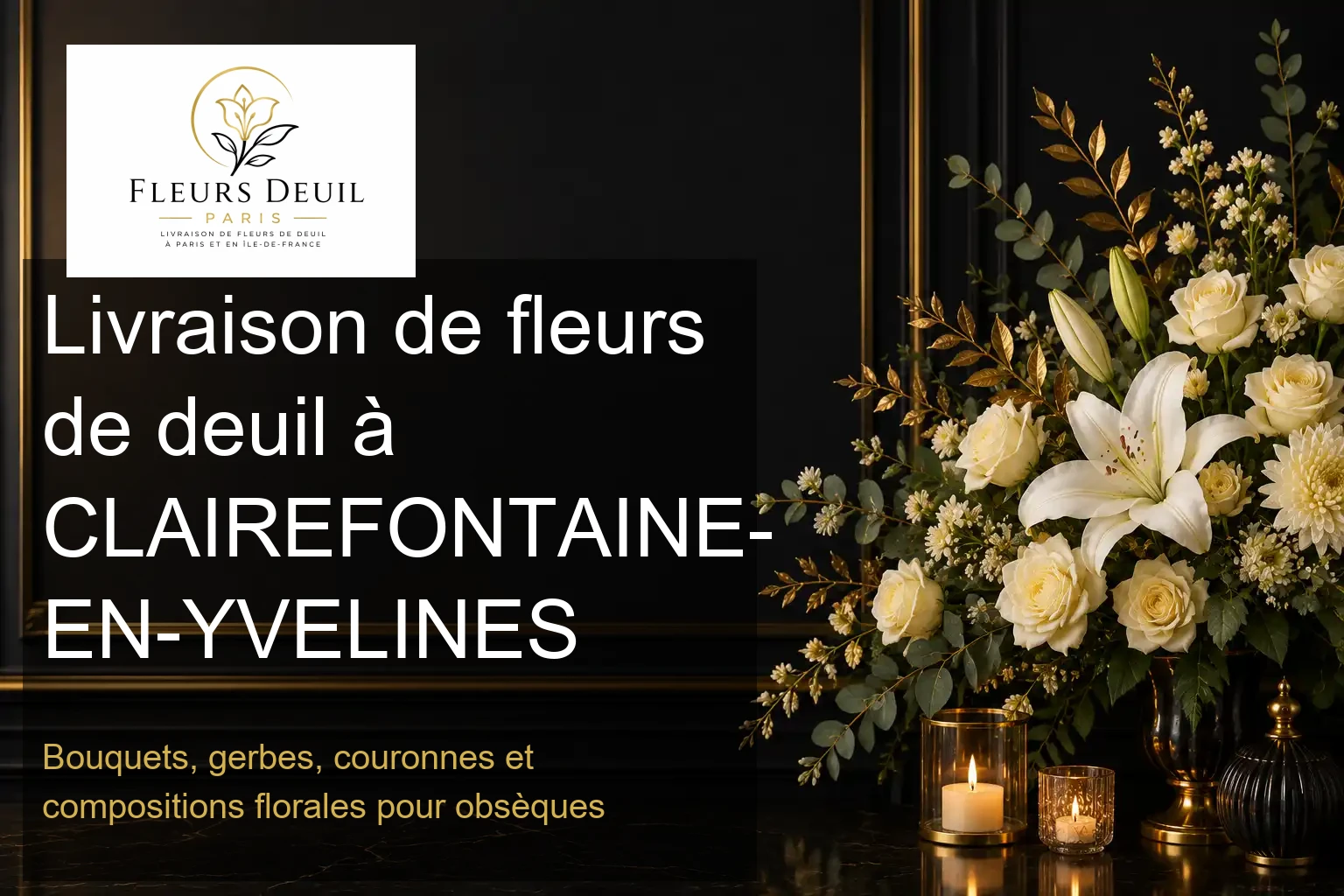 Livraison de fleurs de deuil à CLAIREFONTAINE-EN-YVELINES