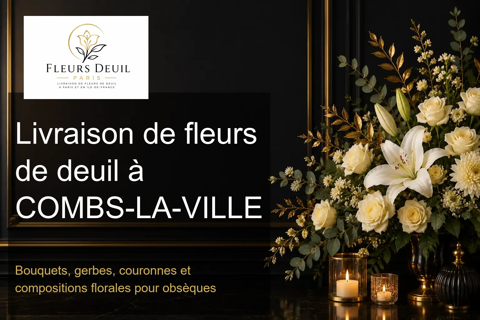 Livraison de fleurs de deuil à COMBS-LA-VILLE