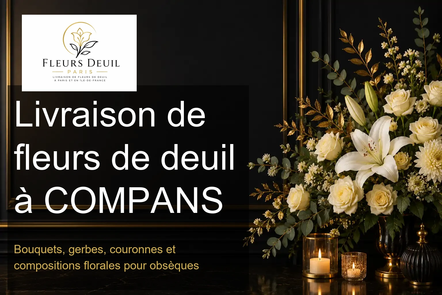 Livraison de fleurs de deuil à COMPANS