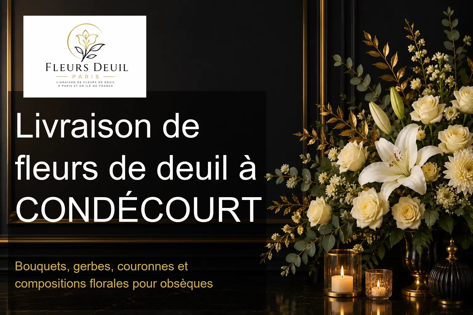 Livraison de fleurs de deuil à CONDÉCOURT