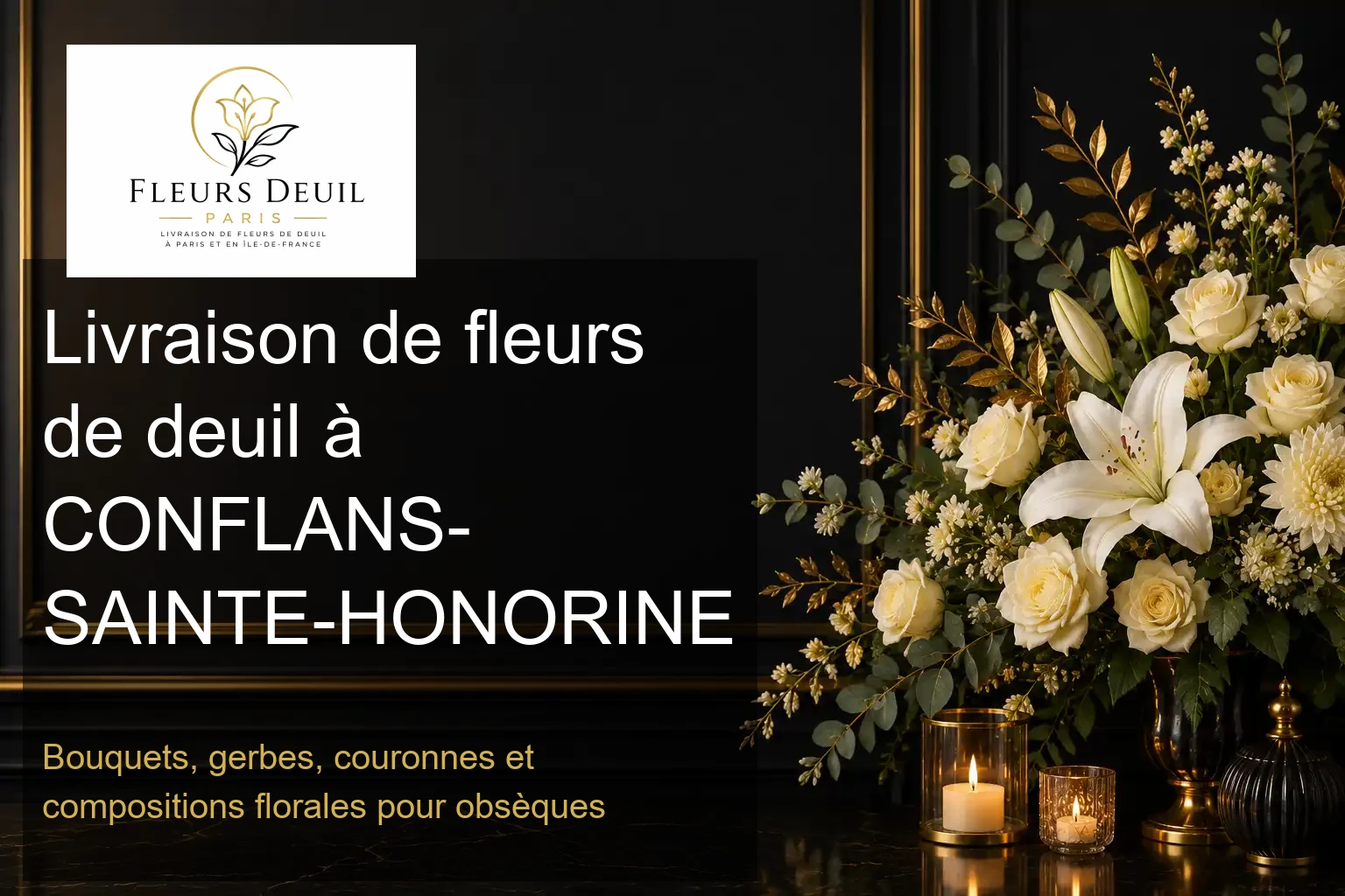 Livraison de fleurs de deuil à CONFLANS-SAINTE-HONORINE