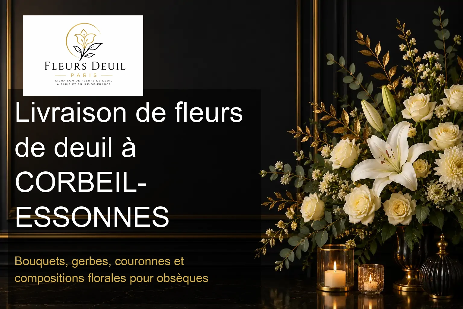 Livraison de fleurs de deuil à CORBEIL-ESSONNES