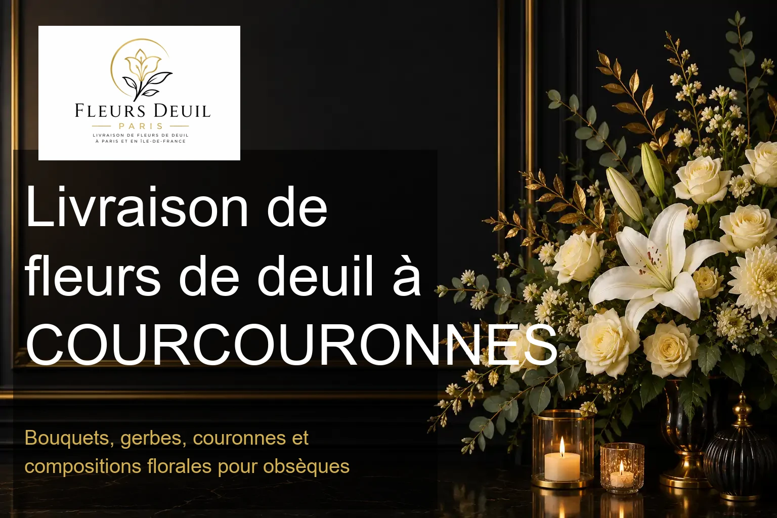 Livraison de fleurs de deuil à COURCOURONNES