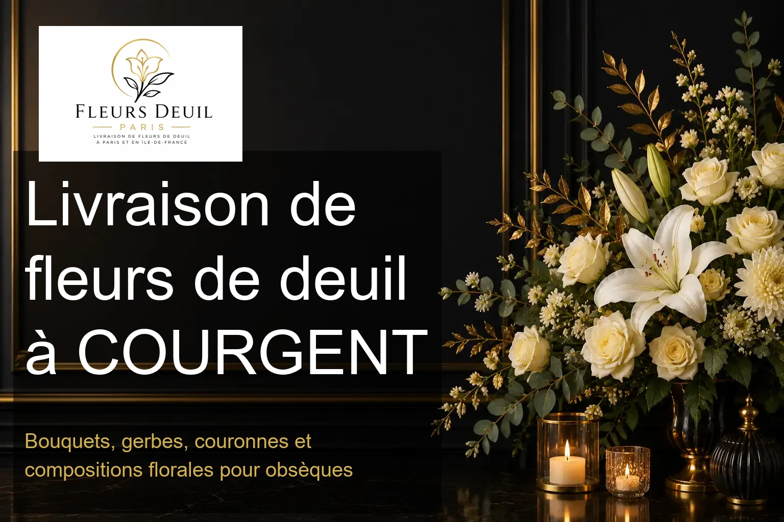 Livraison de fleurs de deuil à COURGENT