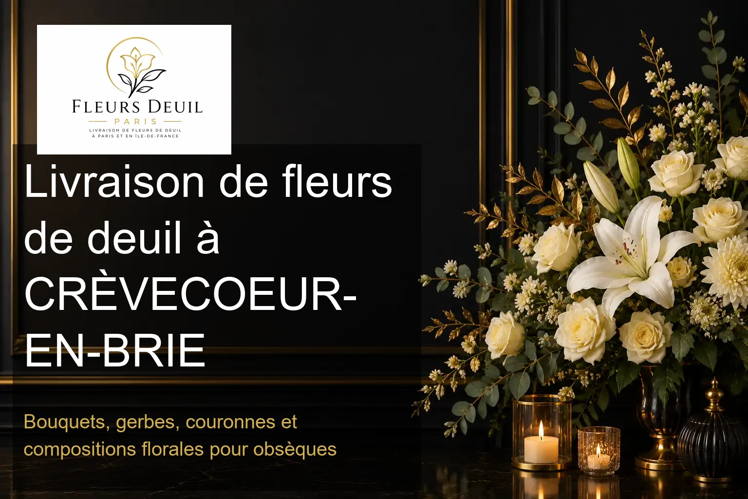 Livraison de fleurs de deuil à CRÈVECOEUR-EN-BRIE