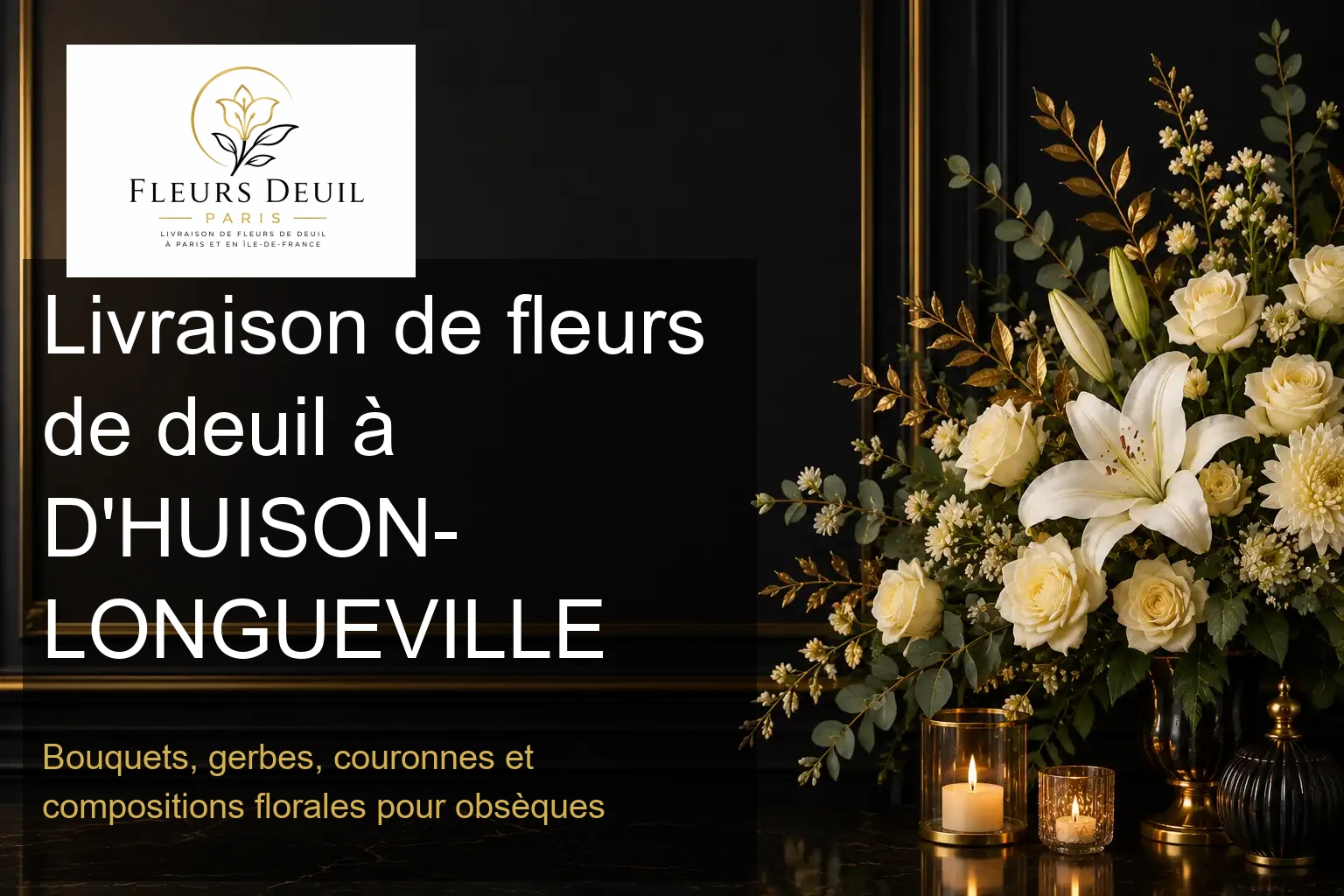 Livraison de fleurs de deuil à D'HUISON-LONGUEVILLE