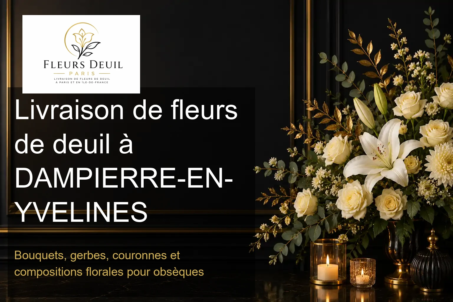 Livraison de fleurs de deuil à DAMPIERRE-EN-YVELINES