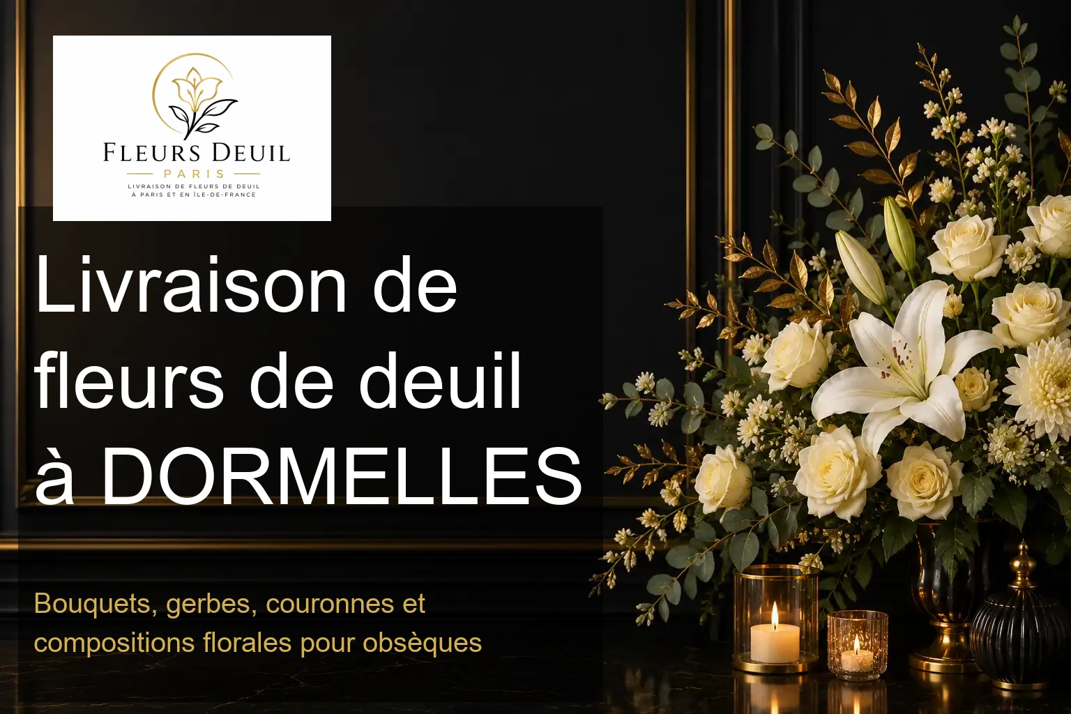 Livraison de fleurs de deuil à DORMELLES