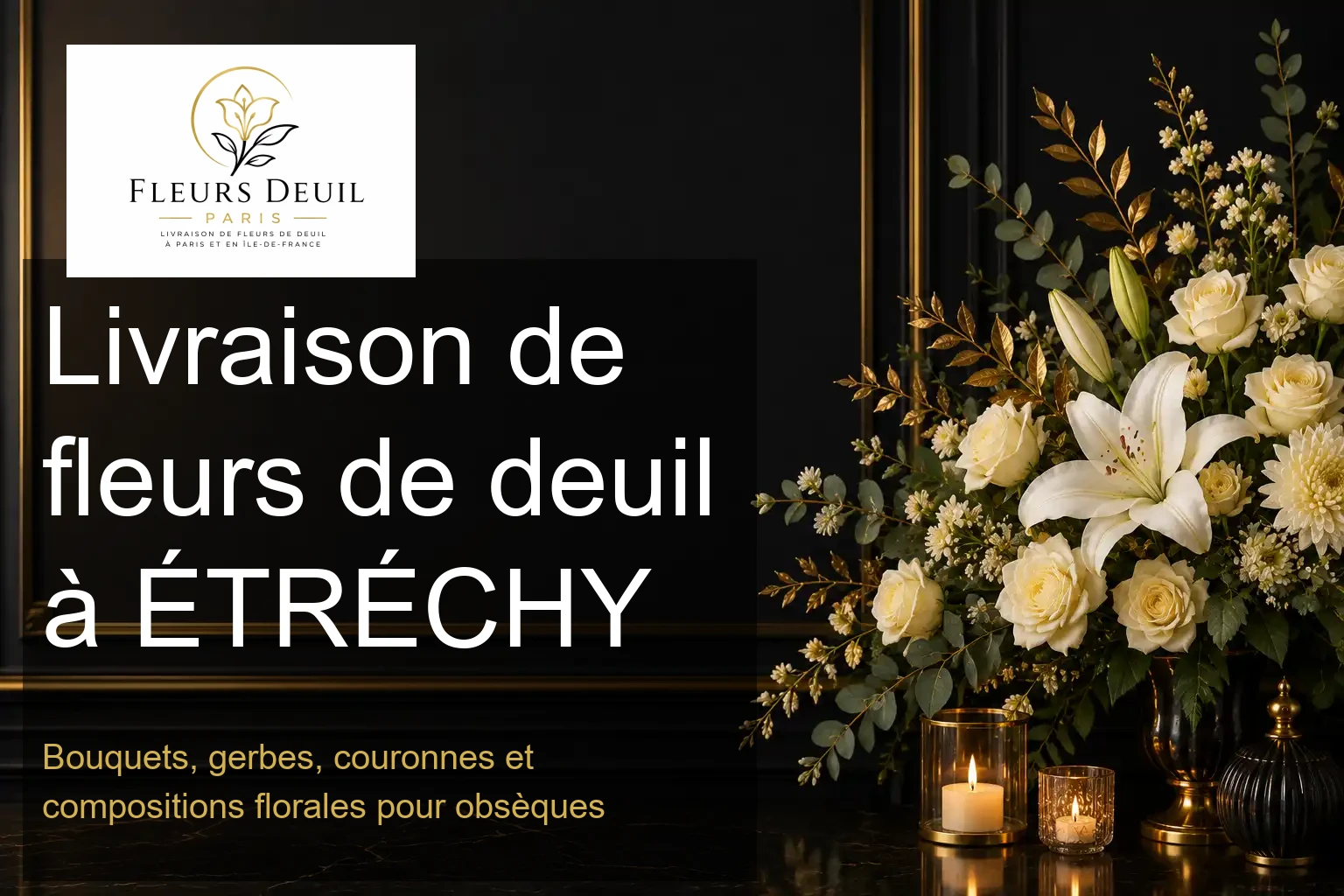 Livraison de fleurs de deuil à ÉTRÉCHY