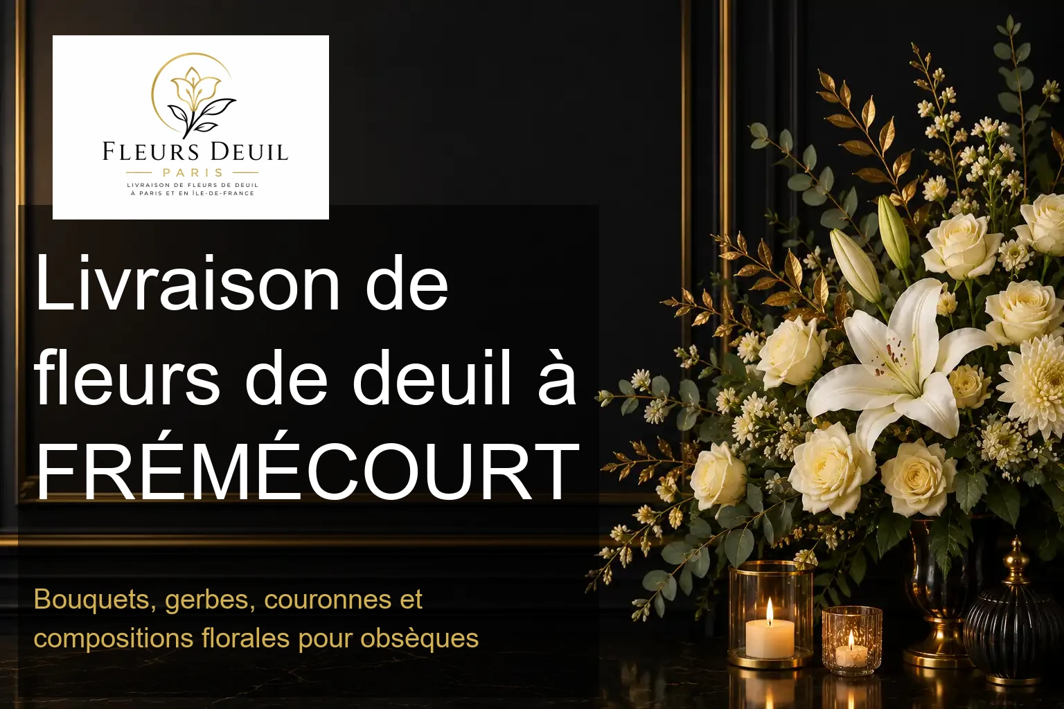 Livraison de fleurs de deuil à FRÉMÉCOURT