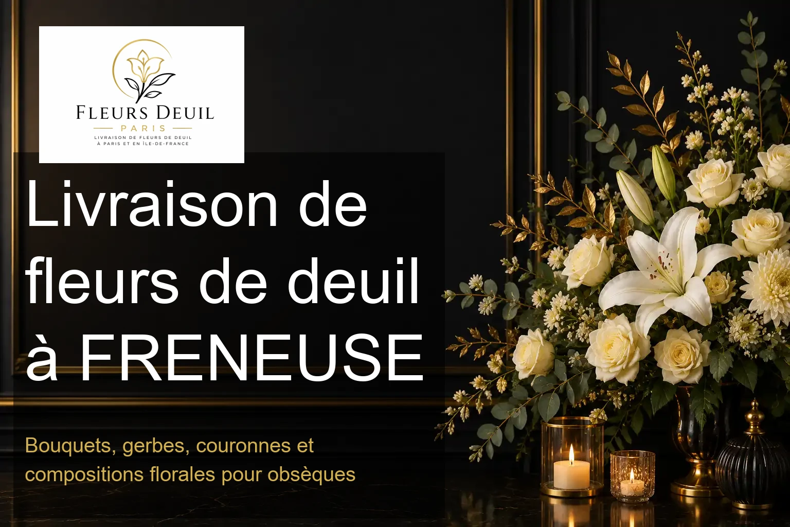 Livraison de fleurs de deuil à FRENEUSE