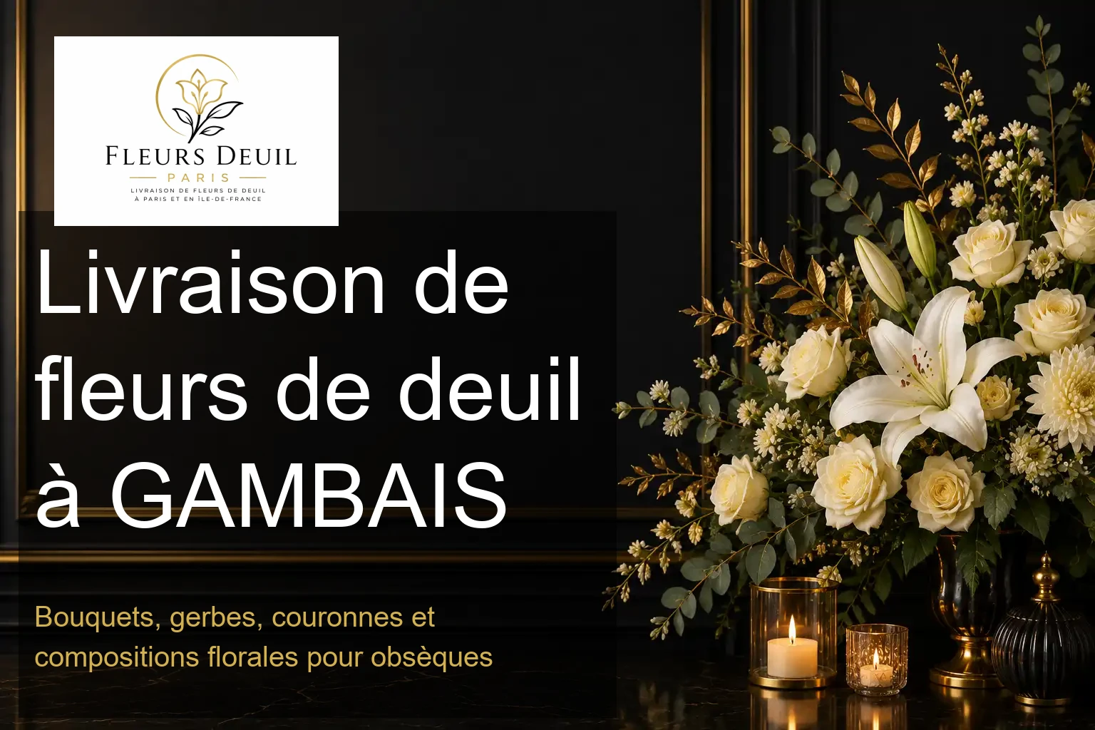 Livraison de fleurs de deuil à GAMBAIS
