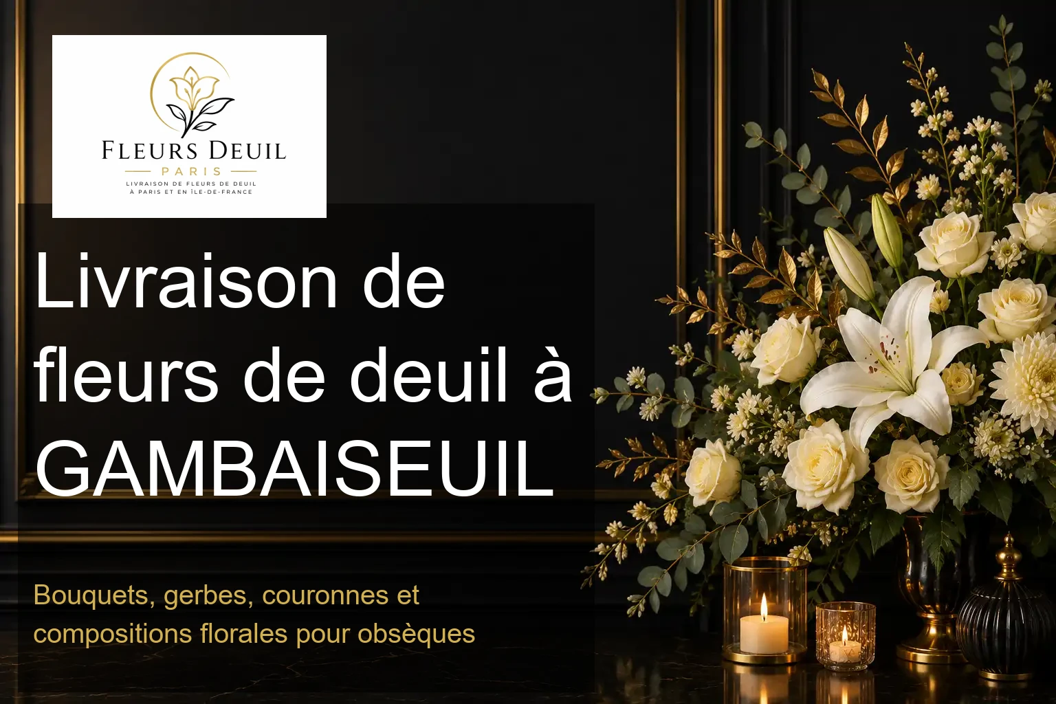 Livraison de fleurs de deuil à GAMBAISEUIL