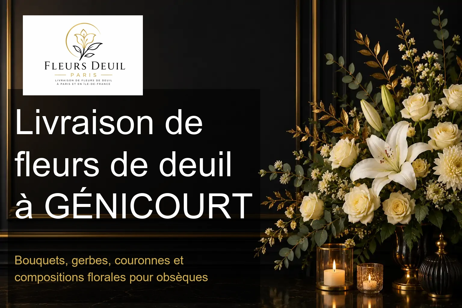 Livraison de fleurs de deuil à GÉNICOURT