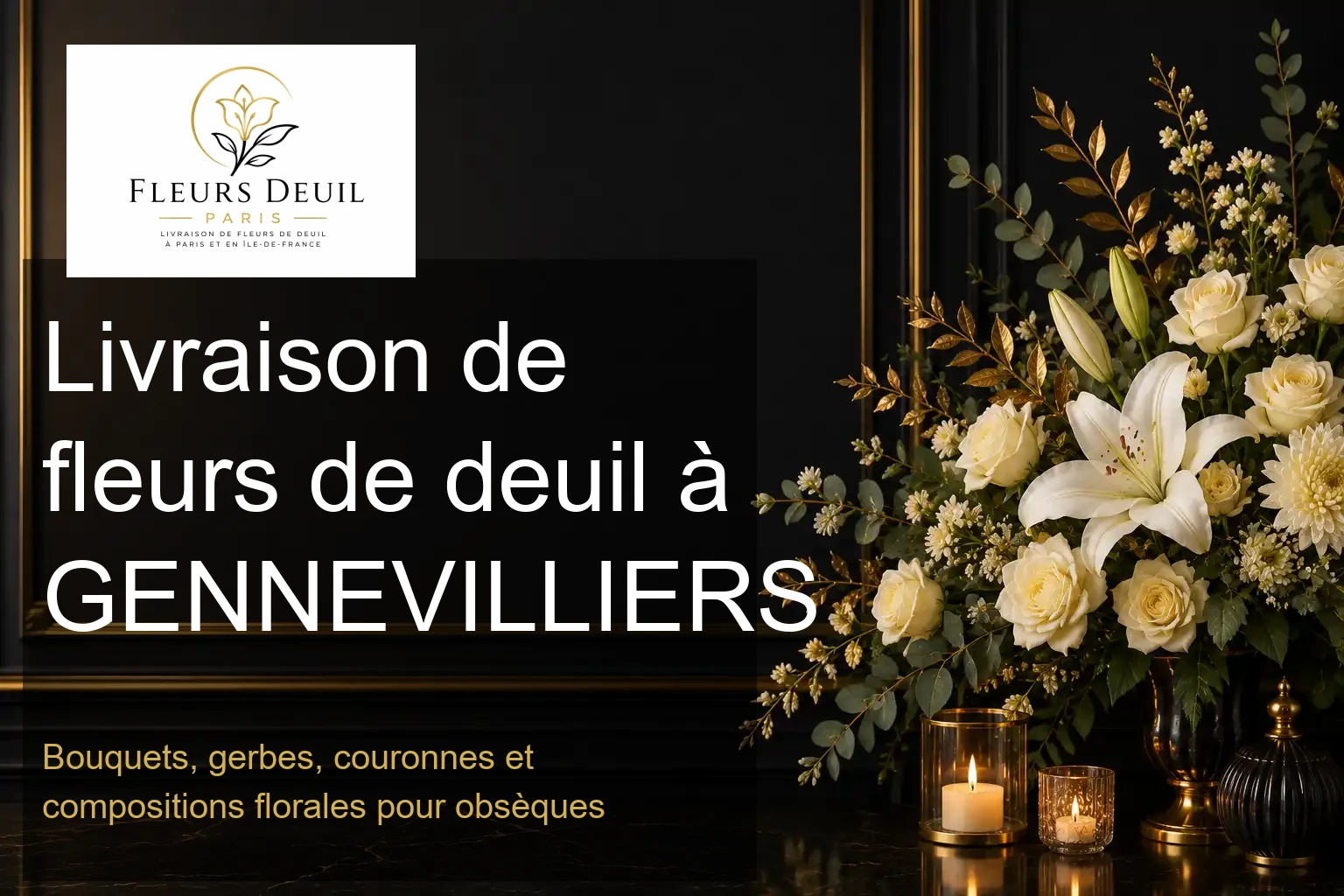 Livraison de fleurs de deuil à GENNEVILLIERS