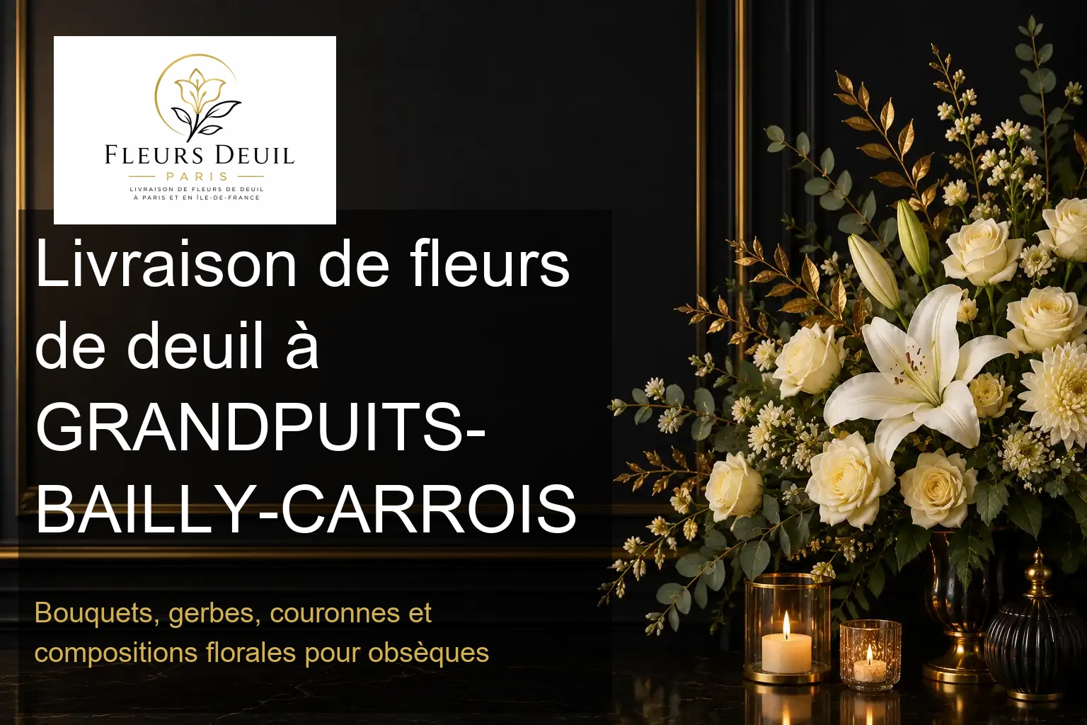 Livraison de fleurs de deuil à GRANDPUITS-BAILLY-CARROIS