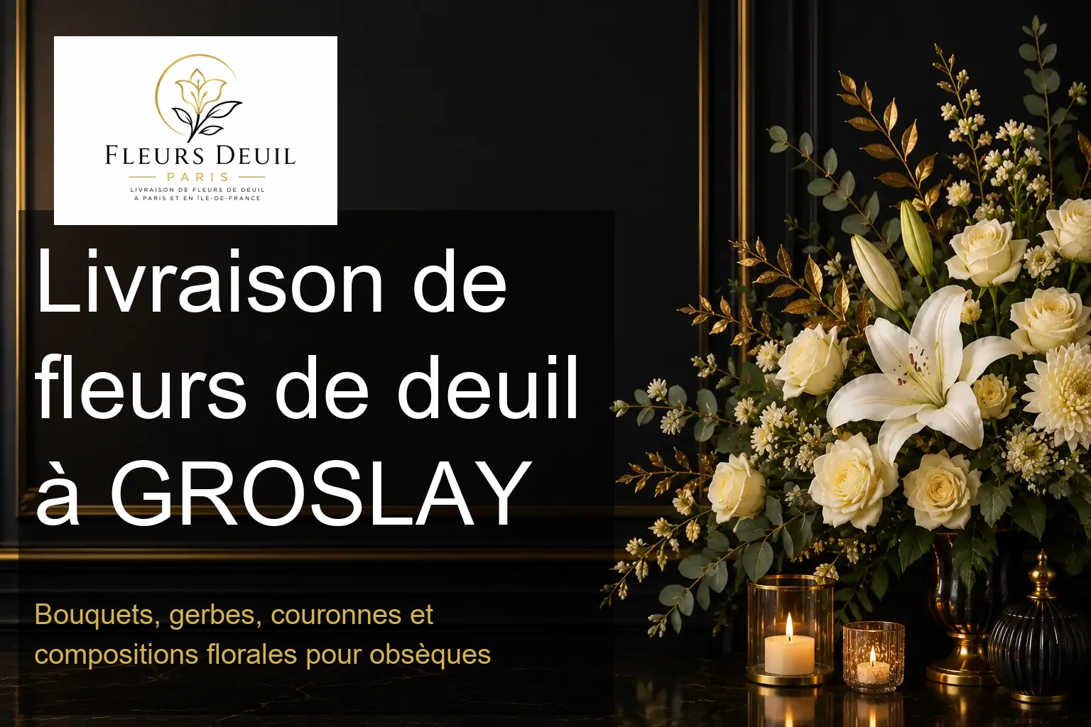 Livraison de fleurs de deuil à GROSLAY