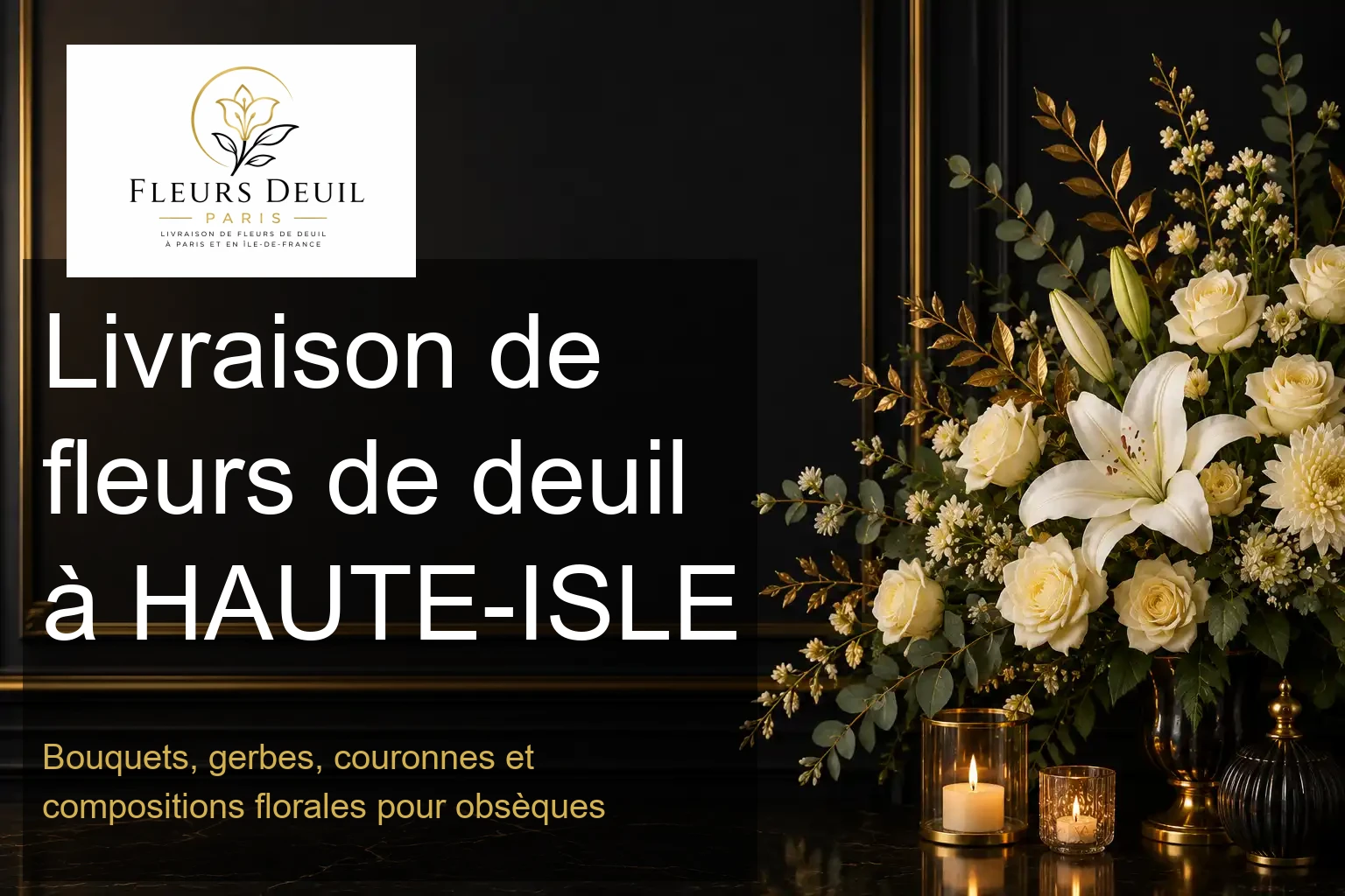 Livraison de fleurs de deuil à HAUTE-ISLE