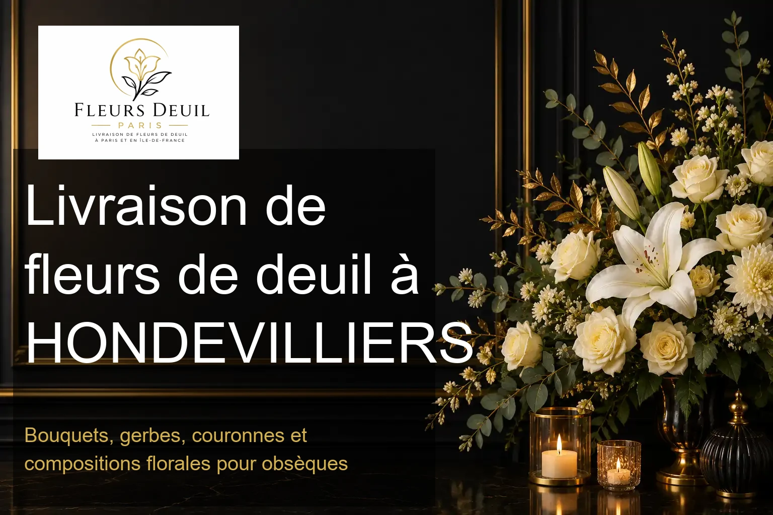 Livraison de fleurs de deuil à HONDEVILLIERS