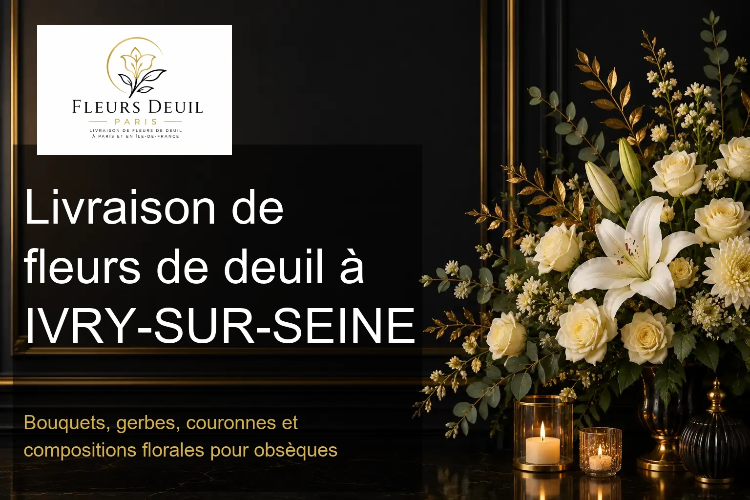 Livraison de fleurs de deuil à IVRY-SUR-SEINE