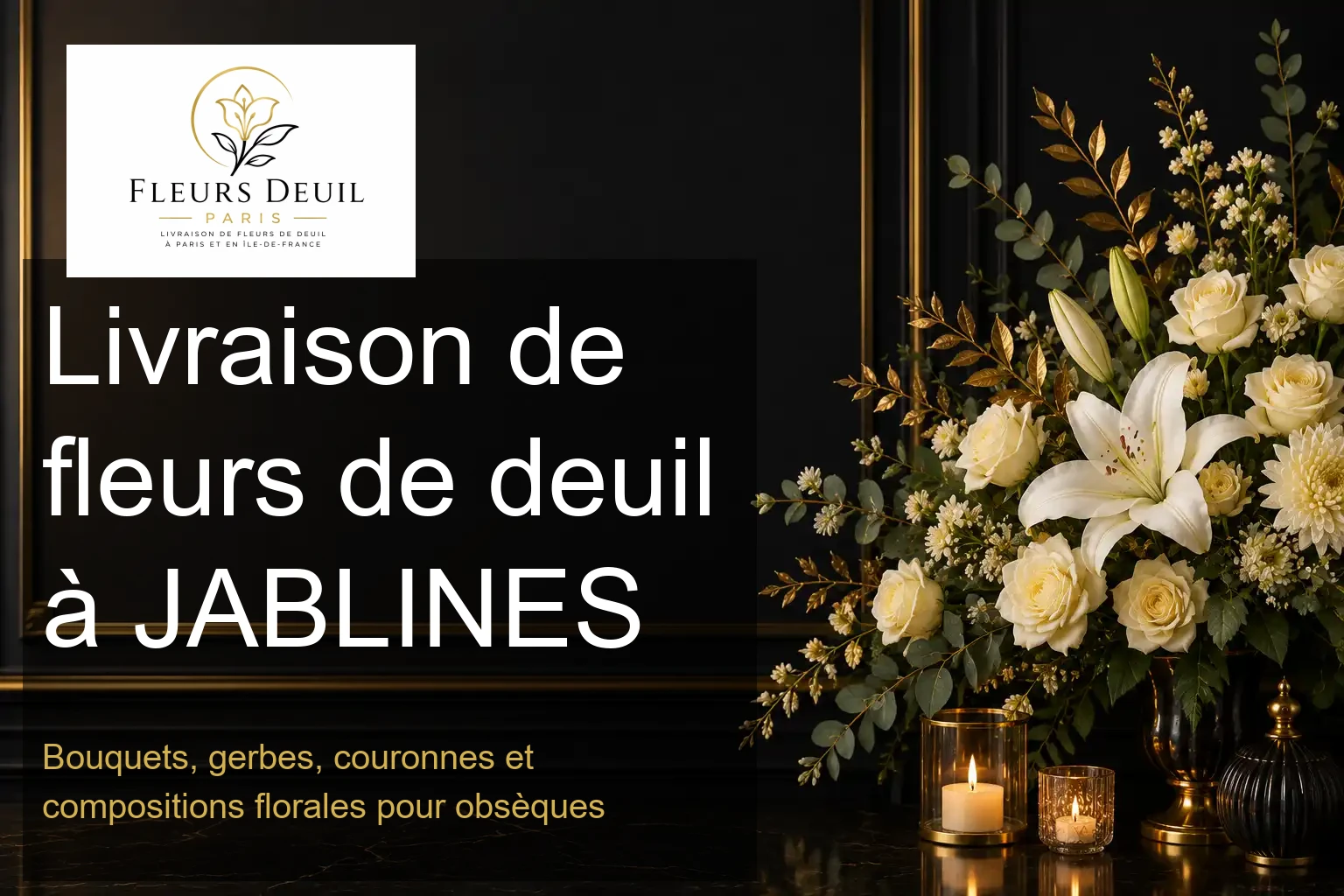 Livraison de fleurs de deuil à JABLINES