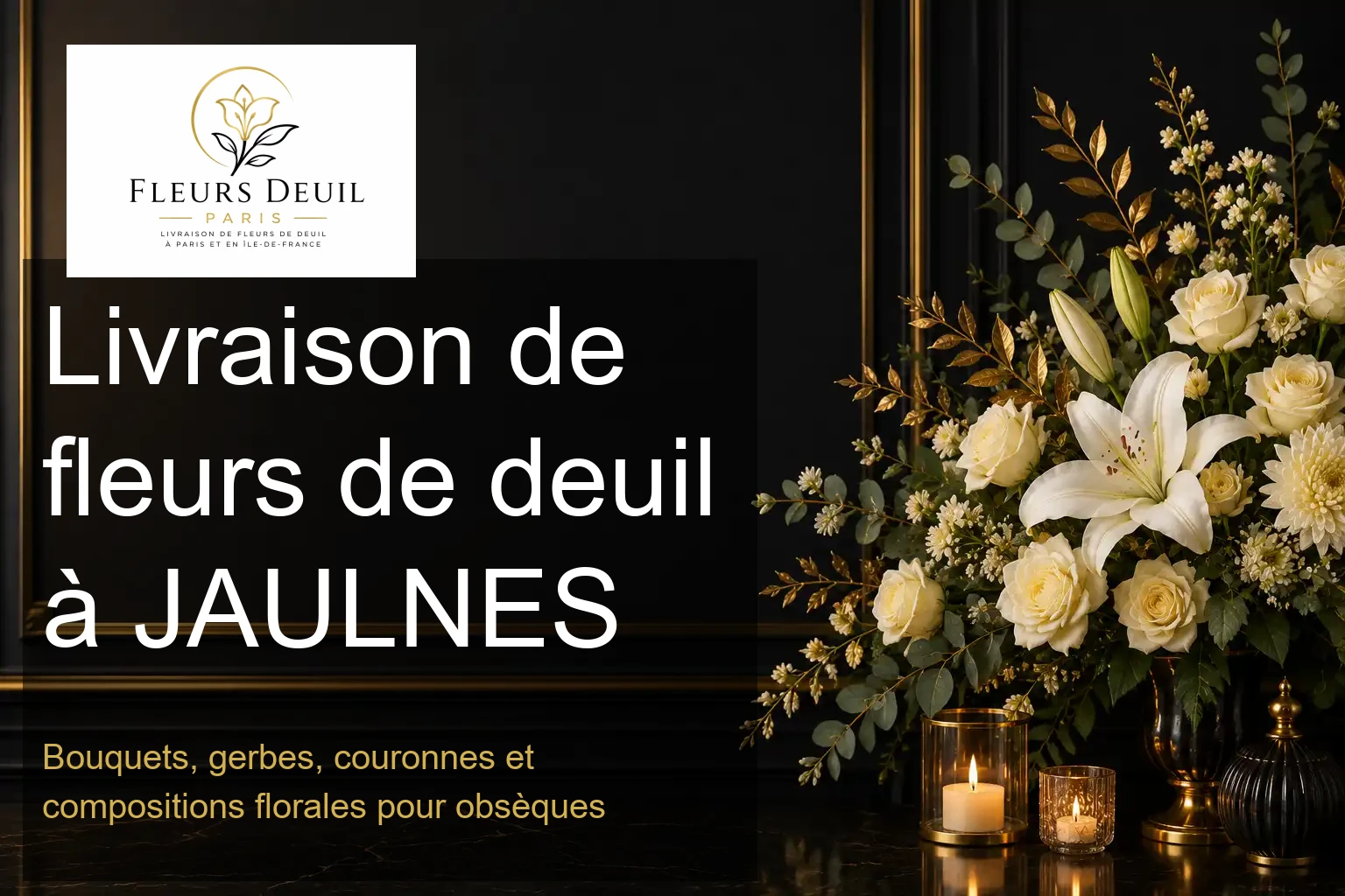 Livraison de fleurs de deuil à JAULNES
