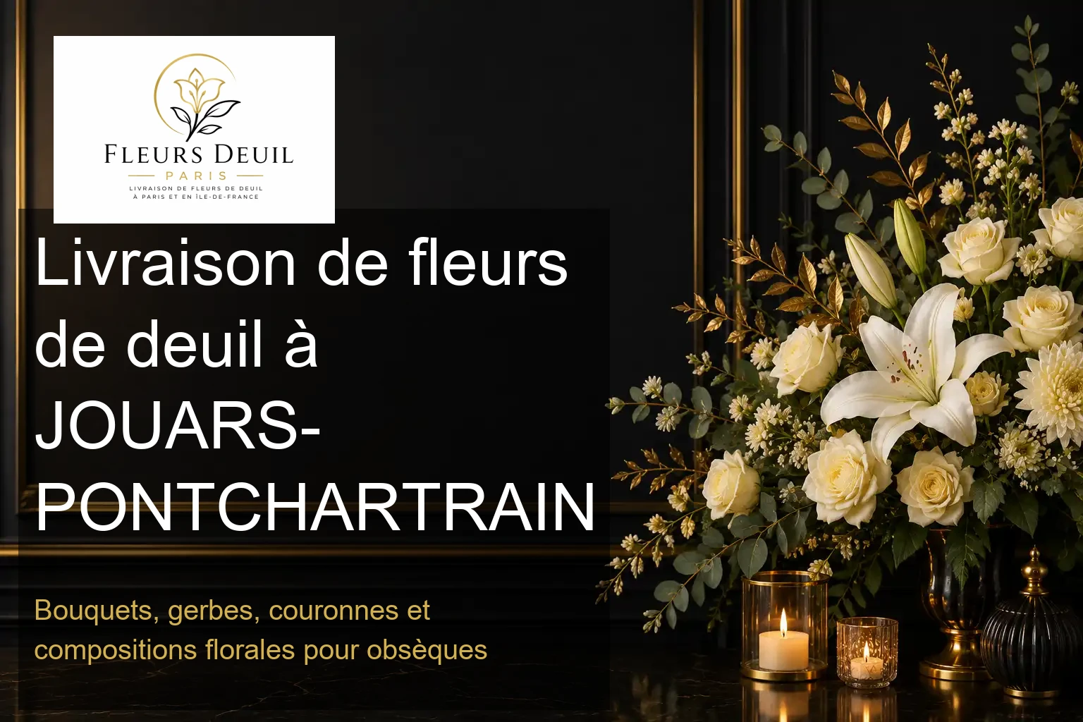 Livraison de fleurs de deuil à JOUARS-PONTCHARTRAIN