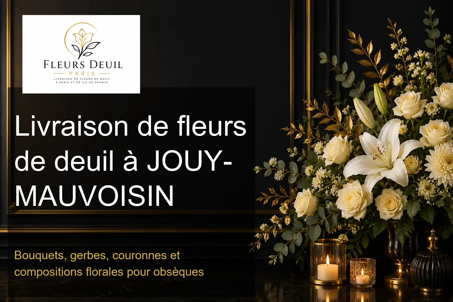 Livraison de fleurs de deuil à JOUY-MAUVOISIN