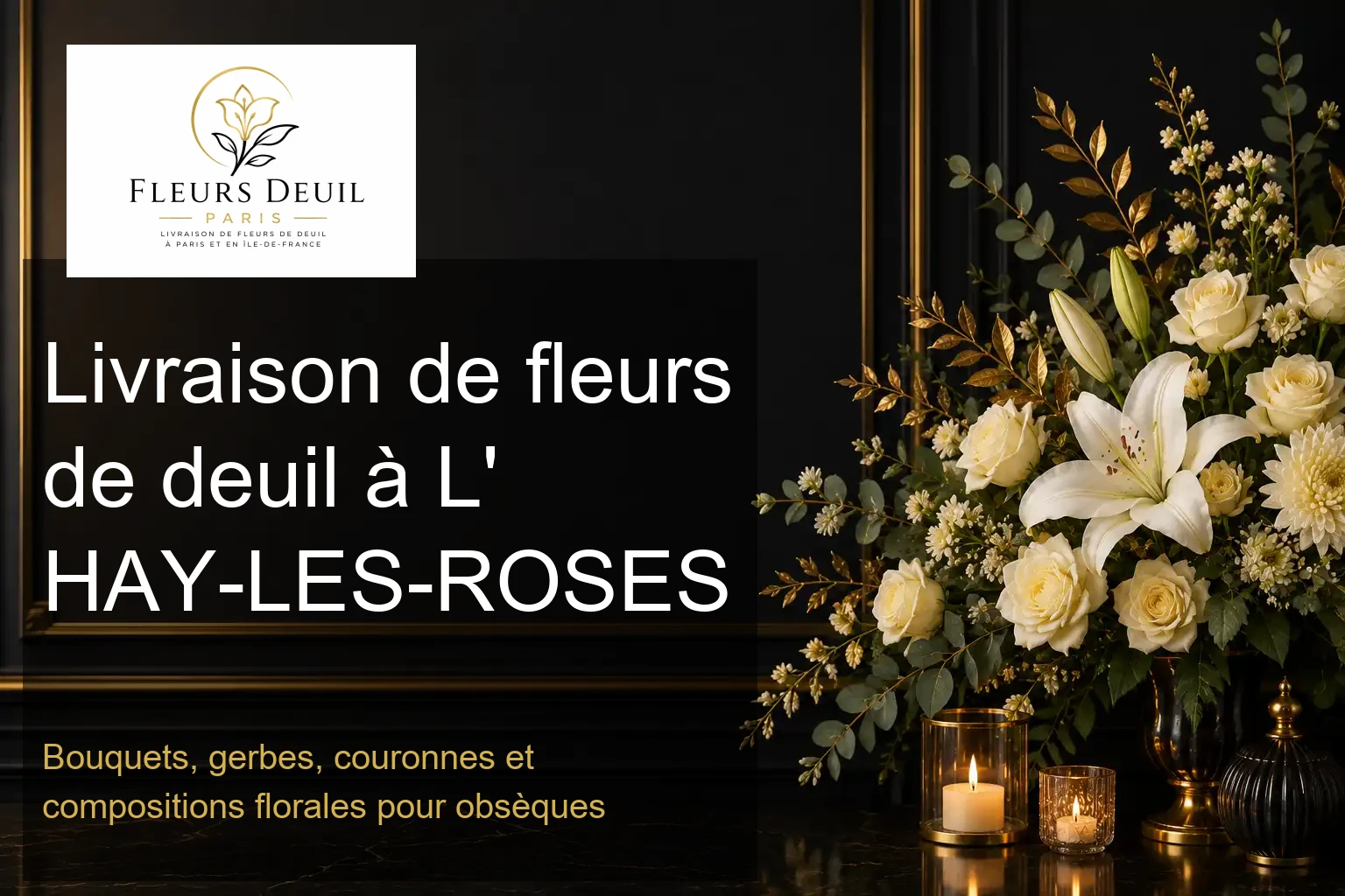 Livraison de fleurs de deuil à L' HAY-LES-ROSES