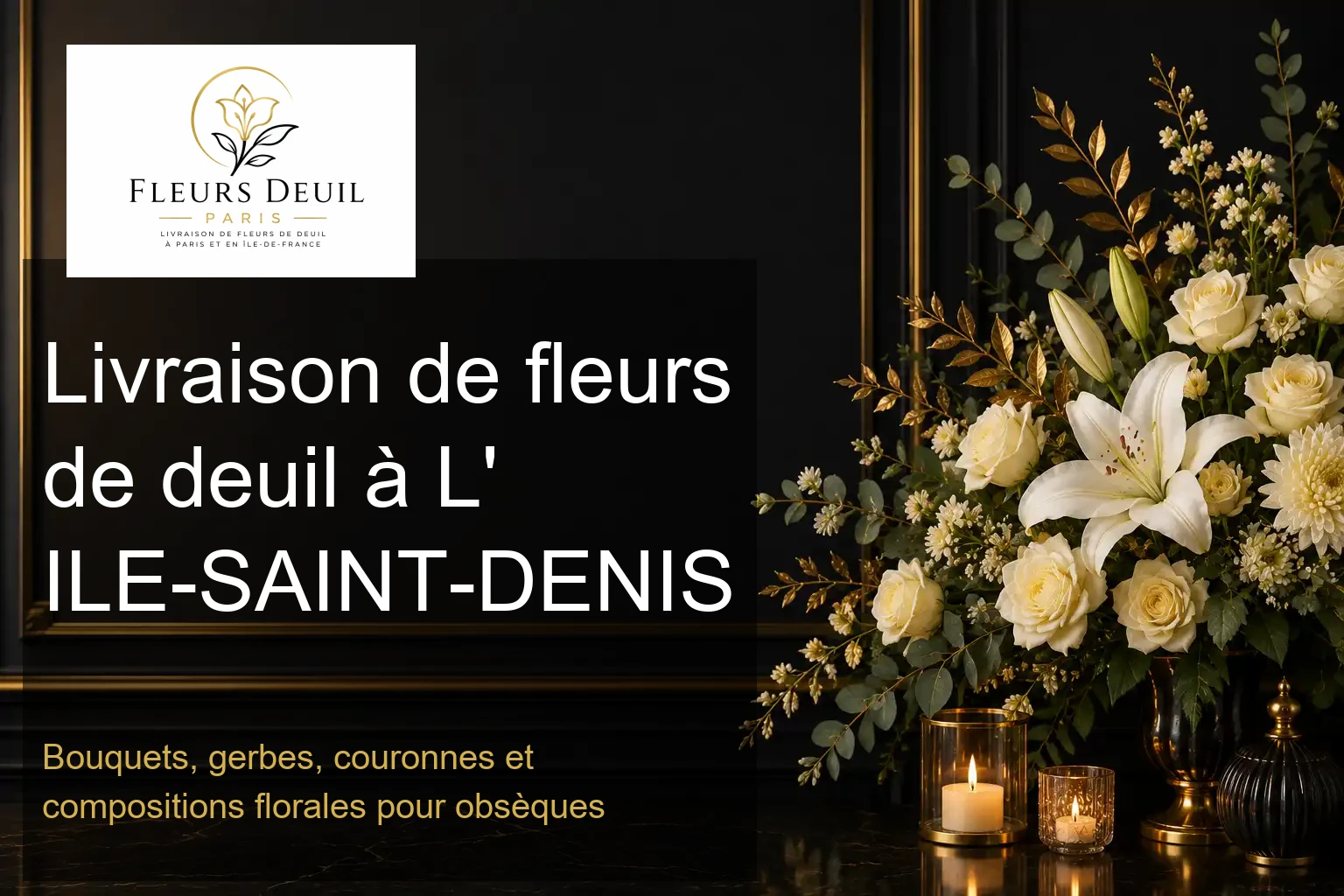 Livraison de fleurs de deuil à L' ILE-SAINT-DENIS