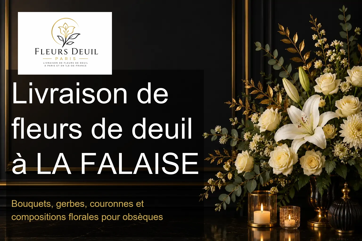Livraison de fleurs de deuil à LA FALAISE