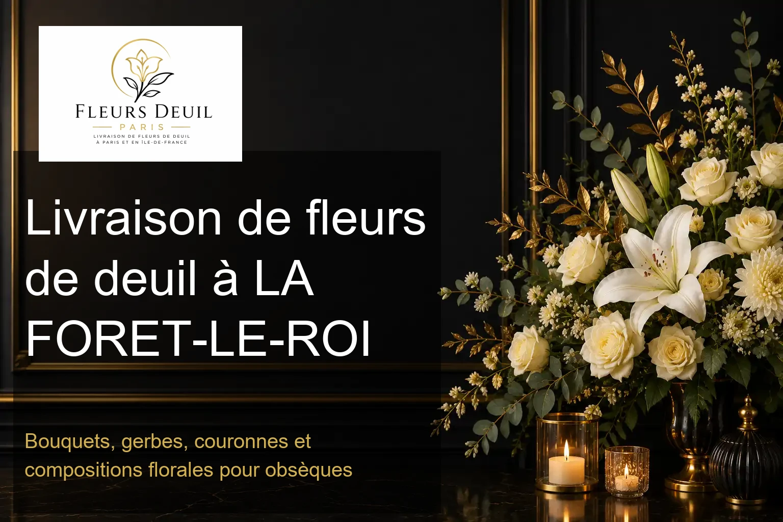 Livraison de fleurs de deuil à LA FORET-LE-ROI