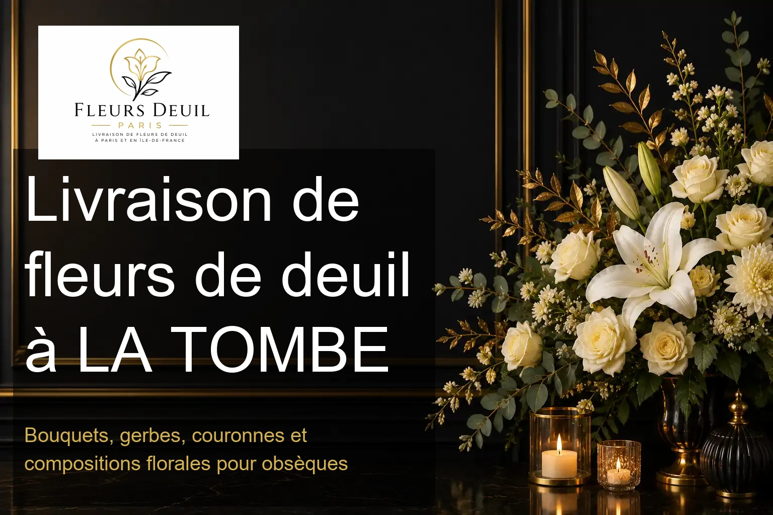 Livraison de fleurs de deuil à LA TOMBE