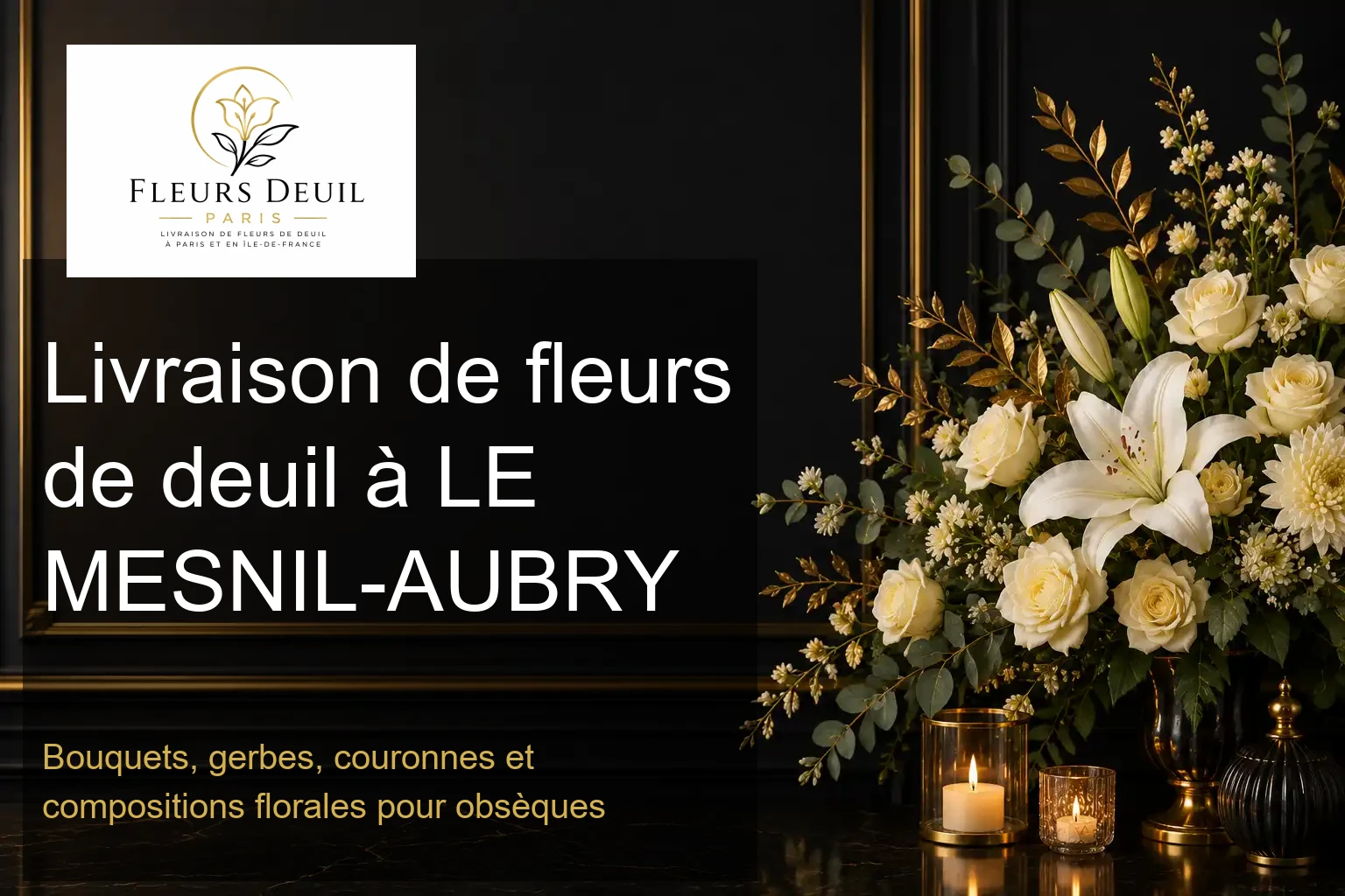 Livraison de fleurs de deuil à LE MESNIL-AUBRY