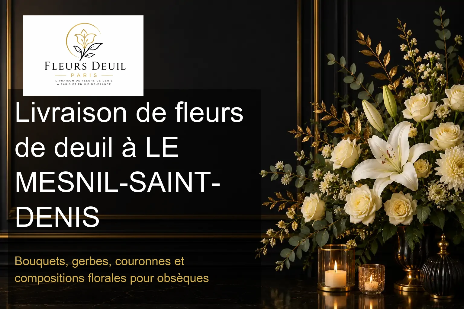 Livraison de fleurs de deuil à LE MESNIL-SAINT-DENIS