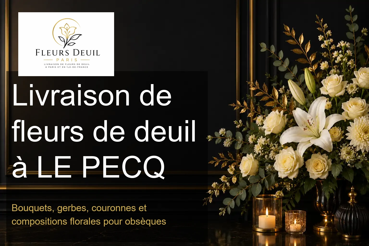 Livraison de fleurs de deuil à LE PECQ