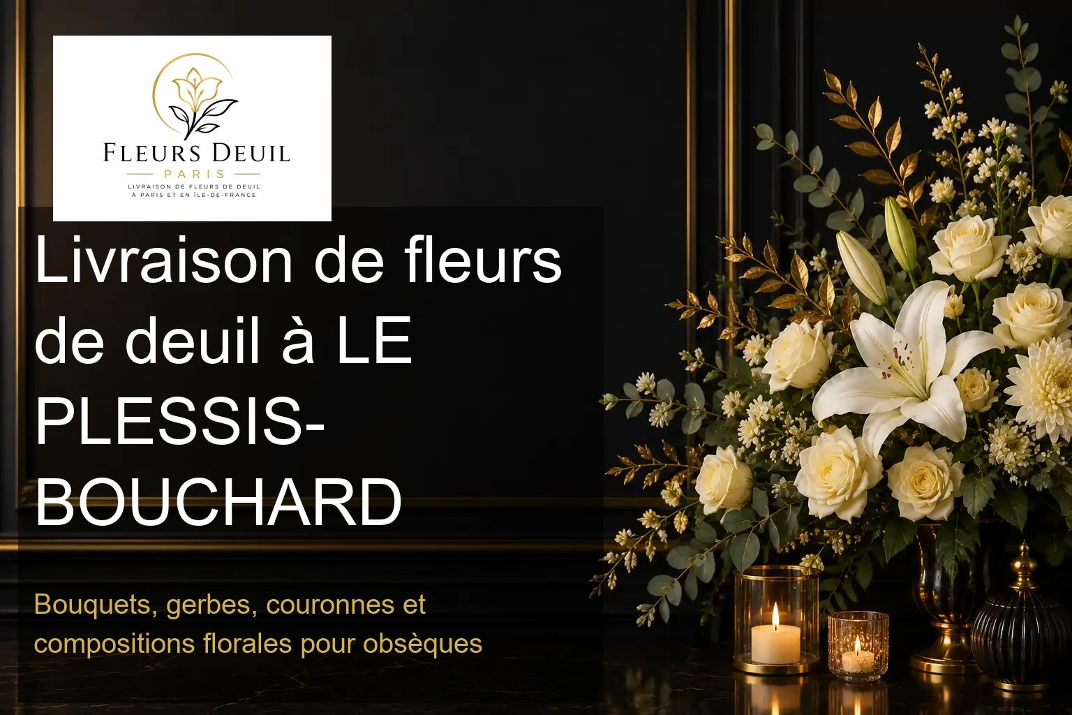 Livraison de fleurs de deuil à LE PLESSIS-BOUCHARD