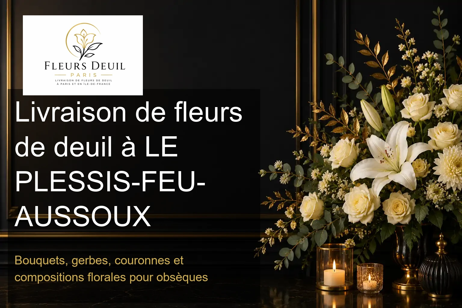 Livraison de fleurs de deuil à LE PLESSIS-FEU-AUSSOUX