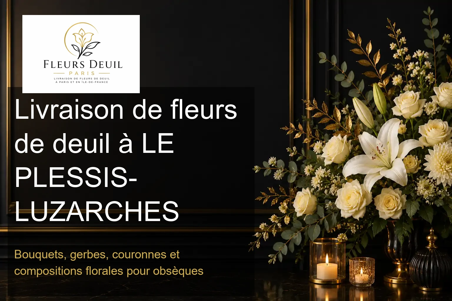 Livraison de fleurs de deuil à LE PLESSIS-LUZARCHES
