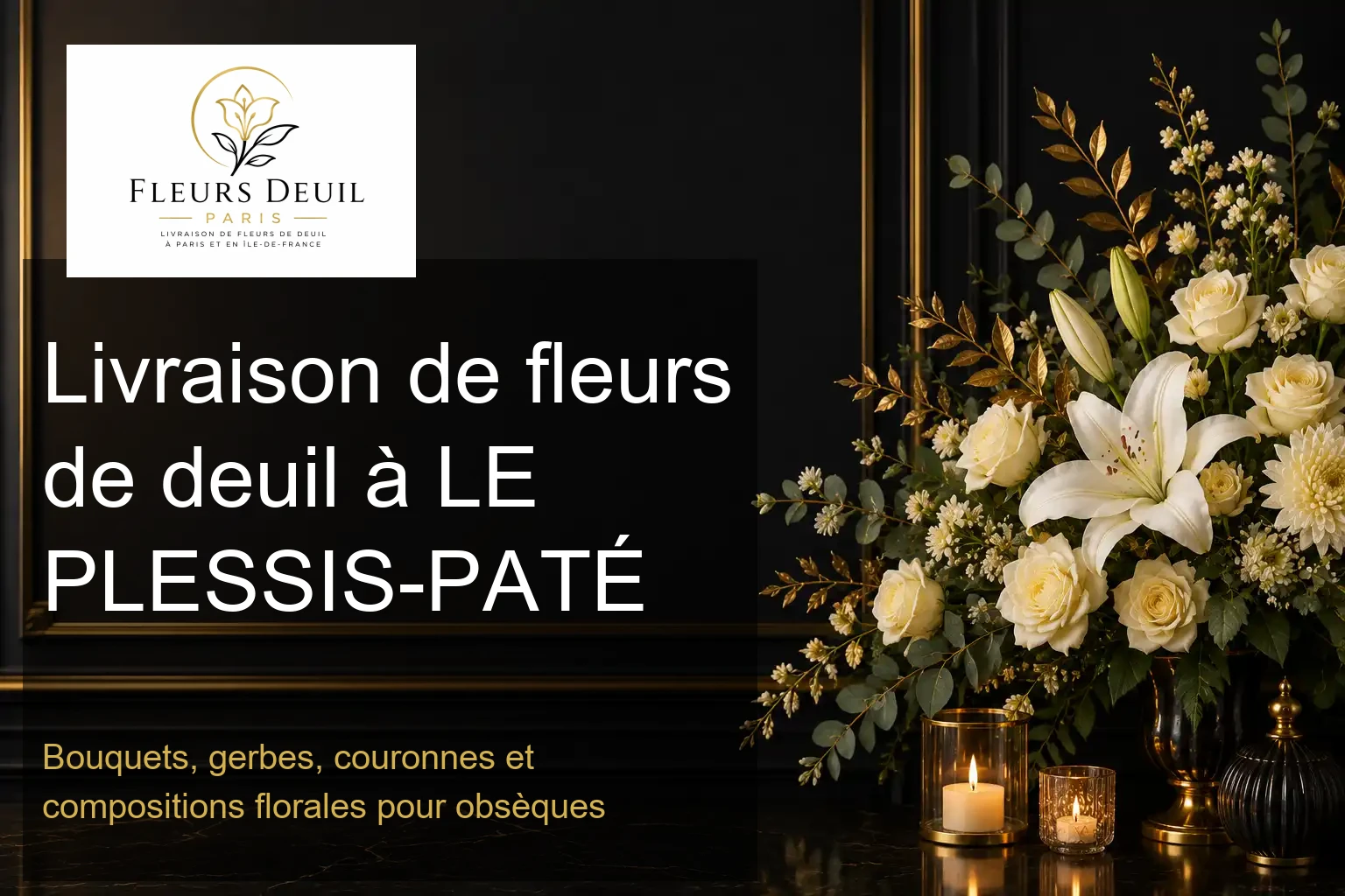 Livraison de fleurs de deuil à LE PLESSIS-PATÉ