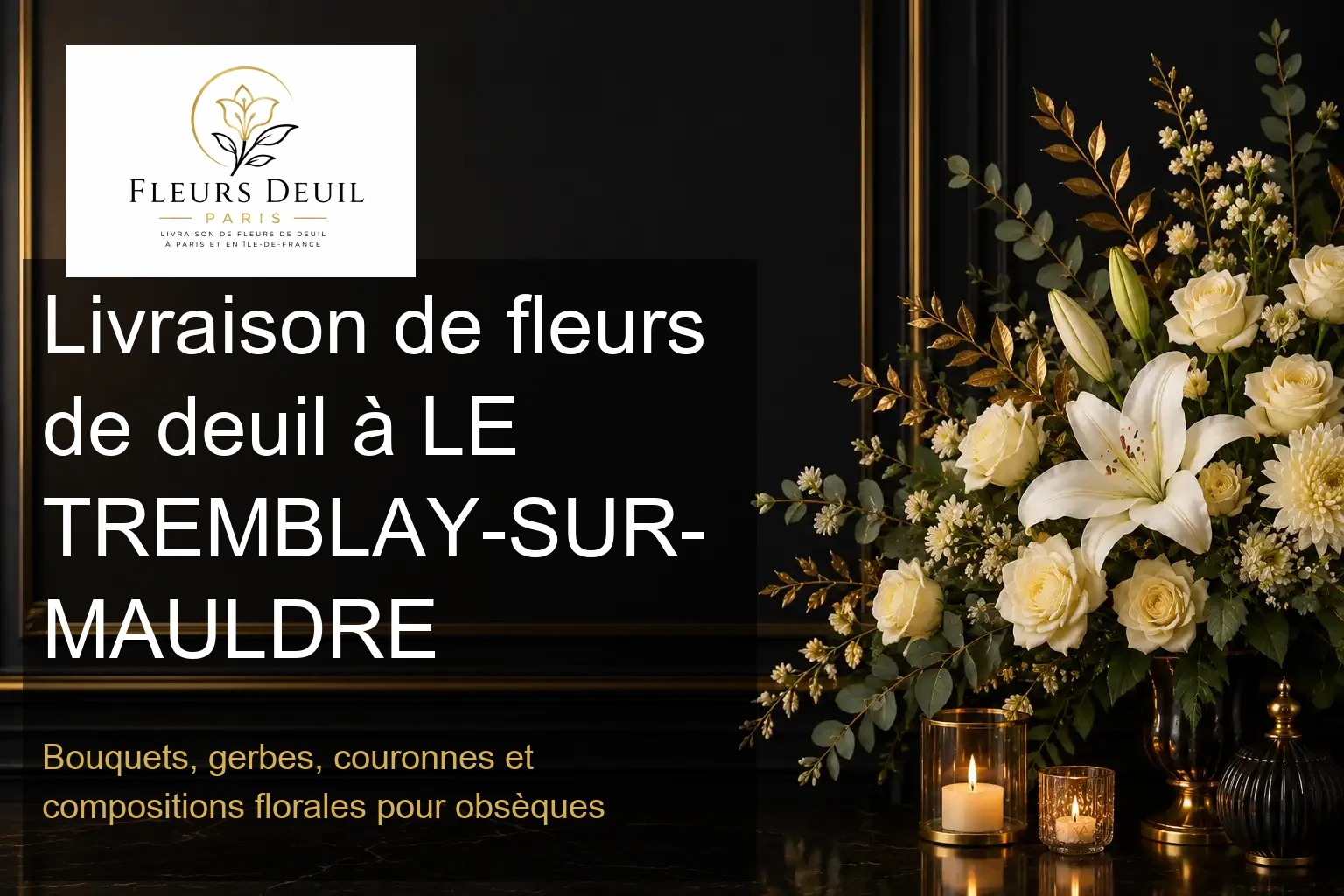 Livraison de fleurs de deuil à LE TREMBLAY-SUR-MAULDRE