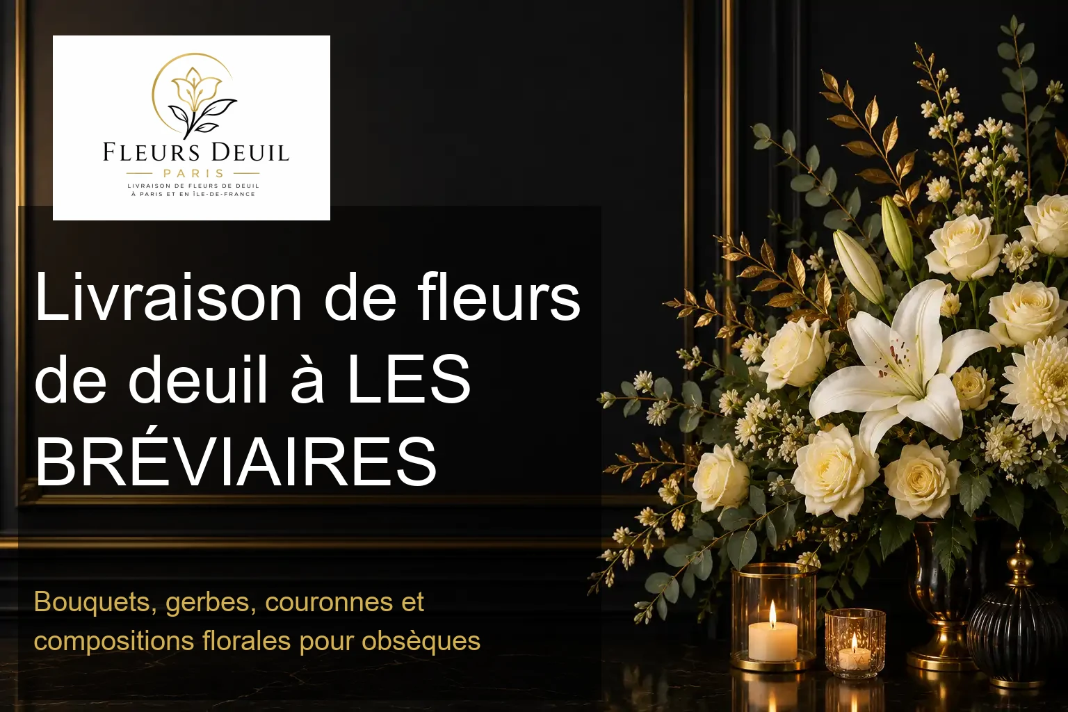 Livraison de fleurs de deuil à LES BRÉVIAIRES