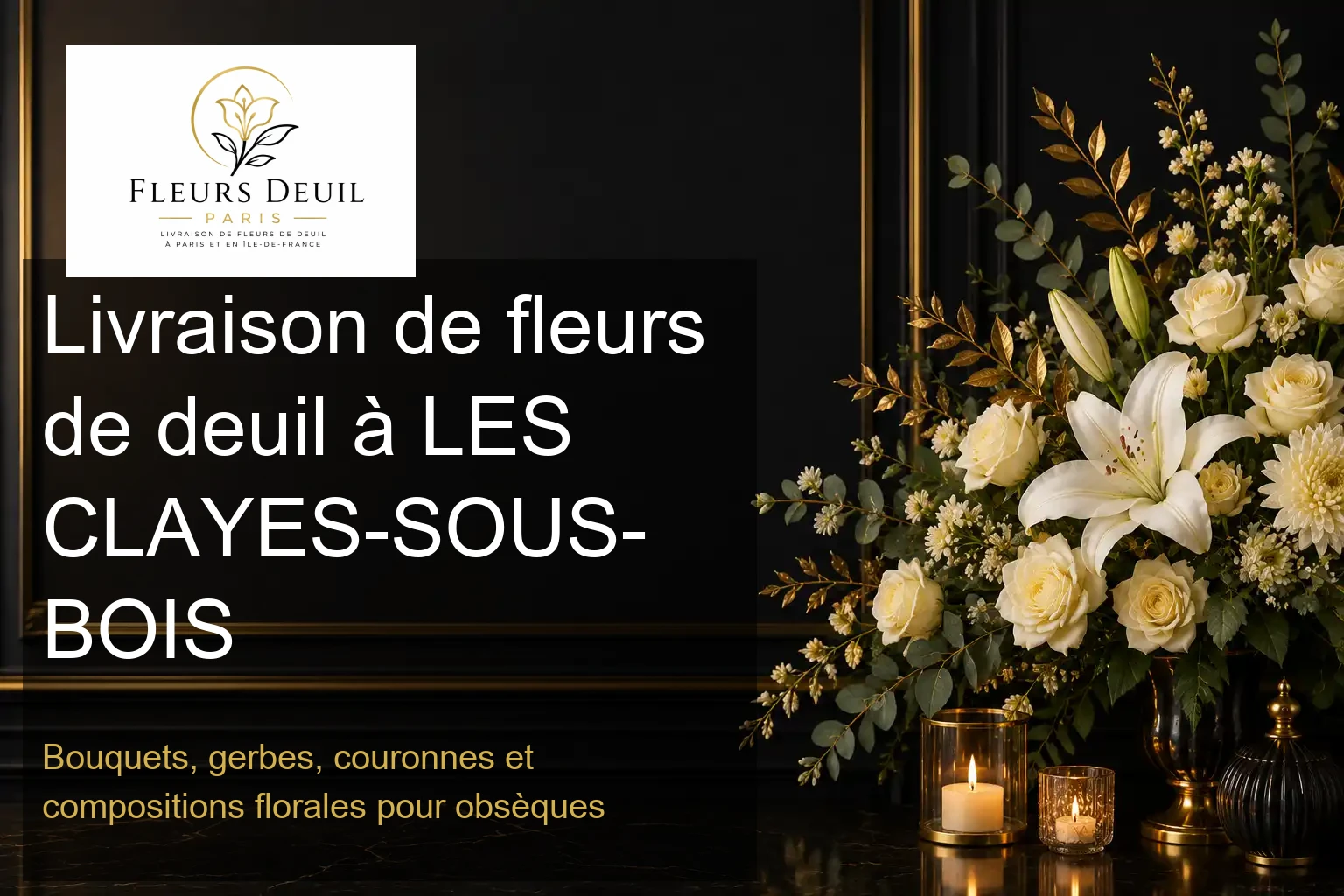 Livraison de fleurs de deuil à LES CLAYES-SOUS-BOIS