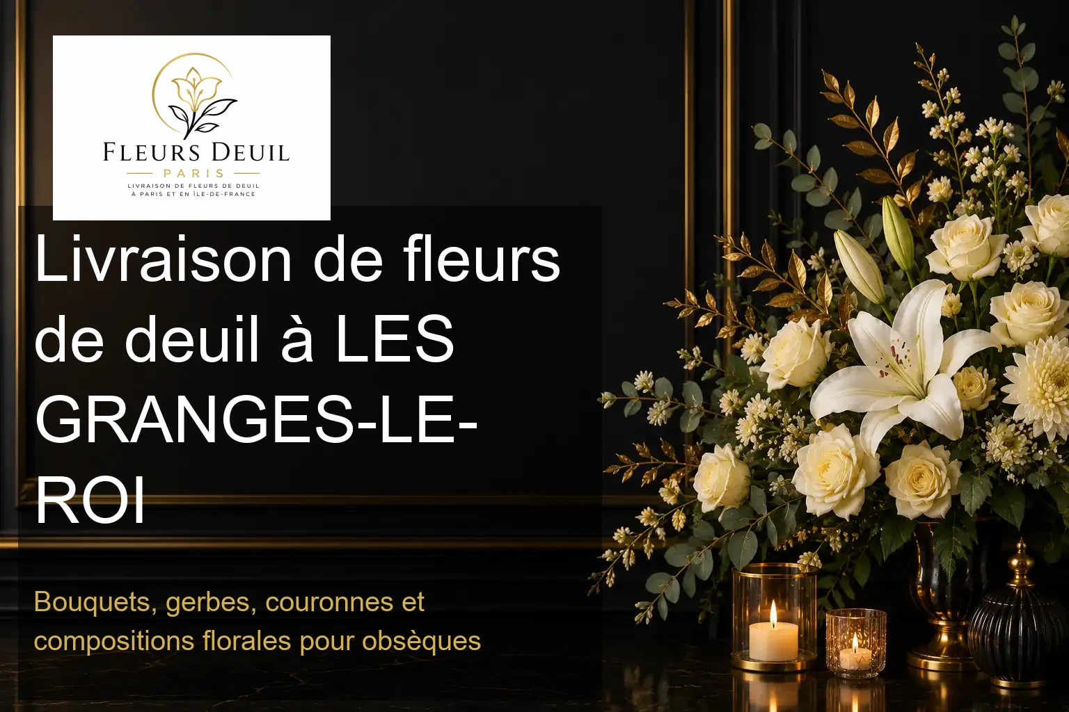 Livraison de fleurs de deuil à LES GRANGES-LE-ROI