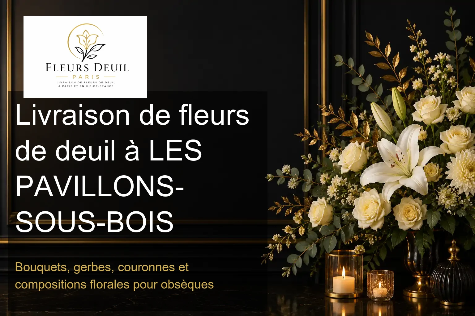 Livraison de fleurs de deuil à LES PAVILLONS-SOUS-BOIS